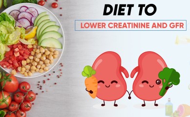 Diet to lower creatinine and lower GFR