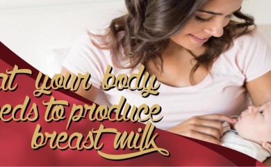 WHAT YOUR BODY NEEDS TO PRODUCE BREAST MILK